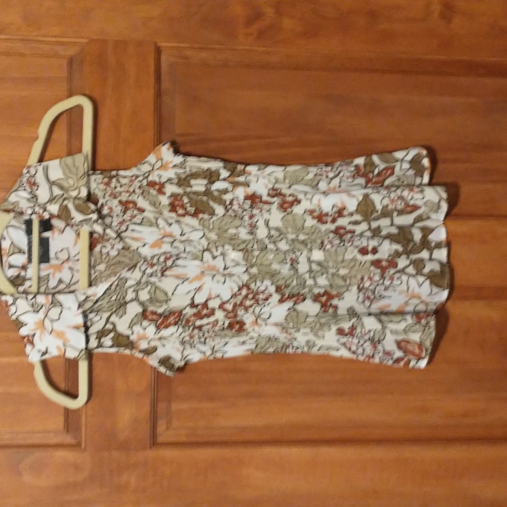 Tailor B. Moss women's size S sleeveless fanned button down blouse